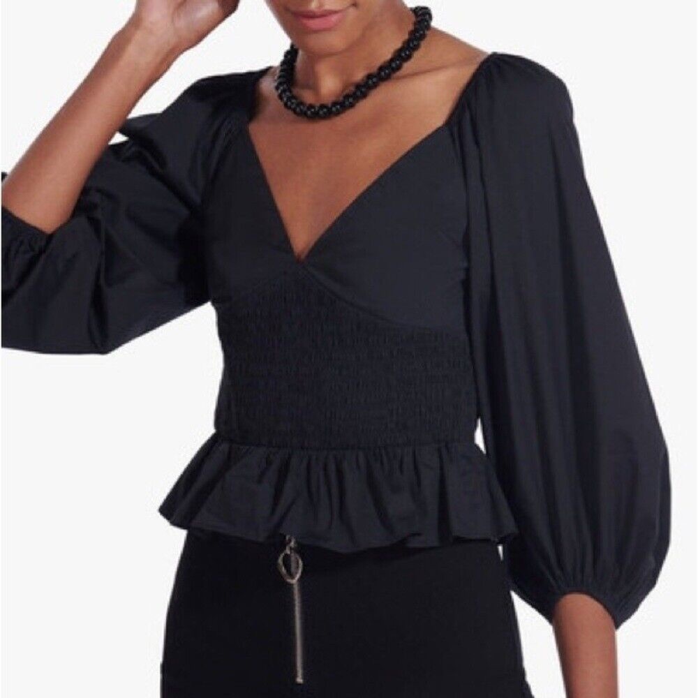 NWT Staud Matilde Top in black
